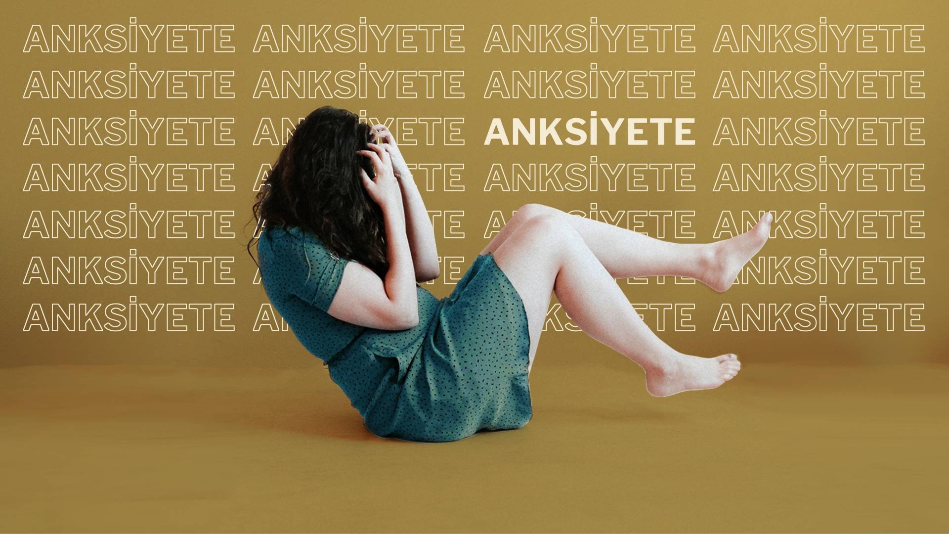 Kaygı yaşayan bir kadın